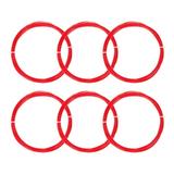 Uxcell 10M High Elastic Nylon Badminton Racket Racquet String Red 6 Pack