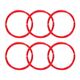 Uxcell 10M High Elastic Nylon Badminton Racket Racquet String Red 6 Pack