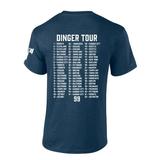 New York Baseball Judge Home Run Record Dinger Tour 62 Cities Homerun Mens Short Sleeve T-shirt Graphic Tee-Navy-xxxl