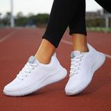Women Shoes Ladies Breathable Sneakers Breathable Non Slip Soft Sole Sneakers Mesh Sneakers Tennis Walking Breathable Sneakers Fashion Sneakers White 9