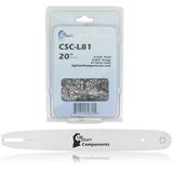 Replacement 20 Multi Rivet and 20 L81 Chain Combo for Stihl MS 290 Chainsaw (20 Length .325 Pitch 0.063 Gauge 81 Drive Links 12 Sprocket Nose Tooth)