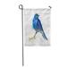 SIDONKU Yellow White Bird Bluebird Watercolor Blooming Feathers Flower Garden Flag Decorative Flag House Banner 28x40 inch