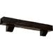 Ekena Millwork 6 H x 10 D x 48 W Riverwood Faux Wood Fireplace Mantel Kit with Ashford Corbels Premium Mahogany