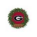Rico Industries Georgia College Personalized Holiday/Christmas Decor Wreath Shape Cut Pennant - Home and Living Room DÃ©cor - Soft Felt EZ to Hang