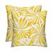 RSH DÃ©cor Indoor Outdoor Set of 2 Pillows 17 x 17 Aria Spice Yellow