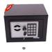 Black Electronic Digital Safe Box With Keypad Lock And Key For Home Office Cash Jewelry Gun