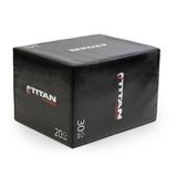 Titan Fitness Soft Foam Plyometric Box 20in 24in 30in 3-In-1 Pro-Duty HIIT Exercise Foam Plyo Box Step-Up Box Squat Home Garage Gym Training