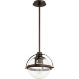 Eaton Hill 1 Light Globe Pendant in Transitional Style 12.5 inches Wide By 12 inches High-Oiled Bronze Finish Bailey Street Home 183-Bel-3400853