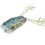 Topwater Frog Lure Bass Trout Fishing Lures Realistic Prop Frog Soft Swimbait Floating Bait with Weedless Hooks for Freshwater Saltwater