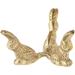 Bard s Brass toned Egg Stand/Holder Rabbits 2.125 Diameter Pack of 6