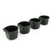 The ROP Shop | (Pack of 4) Black Cage Container Inner Specs 4 1/8 Long 2 3/8 TAll 3 1/4 Wide