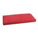 Humble and Haute Sunbrella Textured Red Indoor/ Outdoor Bench Cushion by 37 in w x 17 in d