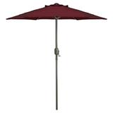 Northlight 7.5 Outdoor Patio Market Umbrella with Hand Crank - Burgundy