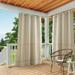 Exclusive Home Cabana Solid Indoor/Outdoor Light Filtering Grommet Top Curtain Panel Pair 54 x96 Taupe