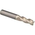 Accupro 3/8 Diam 3 Flute Single End Solid Carbide 0.06 Corner Radius End Mill ZrN 2-1/2 OAL 1 LOC 3/8 Shank Diam 37Â° Helix RH Cut RH Flute Centercutting