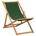 vidaXL Beach Sling Patio Chair Folding Deck Chair Fabric and Wooden Frame