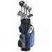 MacGregor Golf DCT3000 Premium Mens +1 inch Golf Clubs Set Graphite/Steel Stiff Flex Right Hand Cart Bag