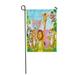 LADDKE Baby Cartoon Happy Little Funny Zebra Character Grassland Garden Flag Decorative Flag House Banner 12x18 inch