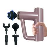 Rirool Muscle Massage Gun - Percussion Massager with 6 Adjustable Speeds 4 Heads for Deep Tissue Portable for Men and Women in Office Gym Workout Recovery