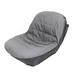 Carevas Lawn Mower Seat Cover Tractor Seat Cover Heavy Duty Padded 600D Oxford Material Grey