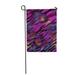 SIDONKU Abstract for Girls Purple and Black Tiger Stripes Gradient Bright Colorful Garden Flag Decorative Flag House Banner 12x18 inch