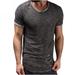 qucoqpe Mens Shirts - Fashion Cool Dry Short Sleeve Compression Shirts Sports Baselayer T-Shirts Tops Athletic Workout Shirt Men s Short Sleeve With Hole