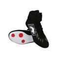 Difumos Kids Anti Slip Round Toe Fighting Sneakers Lightweight Rubber Sole Boxing Shoes Training Comfort Ankle Strap Combat Sneakers Black-2 9