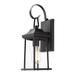 Matte Black Waterproof Outdoor Wall Lighting Fixture Wall Lantern Light Porch Patio Lamp Weather Resistant Exterior Wall Mount Lantern Sconce Die-cast Aluminum Finish with Clear Glass