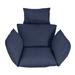 Hanging Egg Chair Cushion Outdoor Garden Patio Hammock Porch Dark Blue