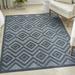 Nourison Versatile Indoor/Outdoor Navy Blue 4 x 6 Area Rug (4x6)