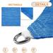 Sunshades Depot 8 x 24 Sun Shade Sail Rectangle Permeable Canopy Blue Custom Size Available Commercial Standard