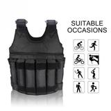 Jadeshay Weighted Vest for Men Workout - Adjustable Weight Vests 20lbs/ 30lbs/ 40lbs/ 50lbs/ 100lbs Max Loading 110lbs Workout Equipment (Weights Not Included)