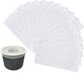 30 Pack Pool Skimmer Socks Durable Elastic Nylon Fabric Filters of Swimming Pools White (30 Pack) (Basket not Included)