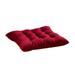 VerPetridure Solid Color Brushed Seat Cushion Burgundy Indoor Outdoor Garden Patio Home Kitchen Office Chair Seat Cushion Pads Red