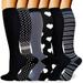 CALHNNA Compression Socks for Men & Women 6 Pairs L-XL