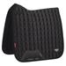 LeMieux Loire Classic Satin Dressage Square Saddle Pad- Black- Large