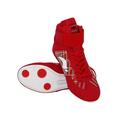 Ritualay Kids Breathable Ankle Strap Fighting Sneakers School Lightweight Rubber Sole Boxing Shoes Training High Top Red-2 2Y