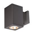 Wac Lighting Dc-Ws05-Ns Cube Architectural 1 Light 7 Tall Led Outdoor Wall Sconce -