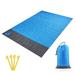 Tomfoto Waterproof Beach Blanket Outdoor Portable Picnic Mat Camping Ground Mat Mattress