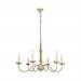 Merritt Collection Chandelier D35 H21.6 Lt:6 Weathered Dove Finish