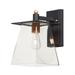 Maxim 10313 Chalet 1 Light 13 Tall Led Outdoor Wall Sconce - Bronze / Gold / Clear Glass