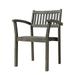 Renaissance Outdoor Patio Hand-Scraped Wood Stacking Armchair (Set of 2)