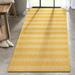 Well Woven Medusa Stria Modern Stripes Yellow 2 7 x 9 10 Runner Indoor Outdoor Rug