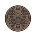 Couristan 8.5 x 8.50 Brown Garden Round Area Throw Rug