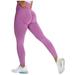 Mrat Yoga Full Length Pants Casual Trousers with Pockets Seamless Butt Lifting Workout Leggings for Ladies High Waist Yoga Pants High Waisted Pants For Female