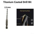 1PC HSS High Speed Steel Titanium Coated Drill Bit Set 1/4 Hex Shank 1.5-6.5mm