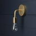 Industrial Minimal 1 Wall Sconce Light Plug-in Light - Solid Brass Modern Wall Lighting