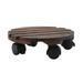 roller planter wooden roller planter flower pot stand round plant pot trolley mover outdoor indoor stand wheels rolling outdoor casters plants gardenia stands 35cm