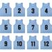 YOUI-GIFTS Set of 12 Numbered (1-12) Soccer Vests/Sport Pinnies/Training Bibs with Free Carry Bag