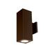 Wac Lighting Dc-Wd05-Fb Cube Architectural 2 Light 13 Tall Led Outdoor Wall Sconce -
